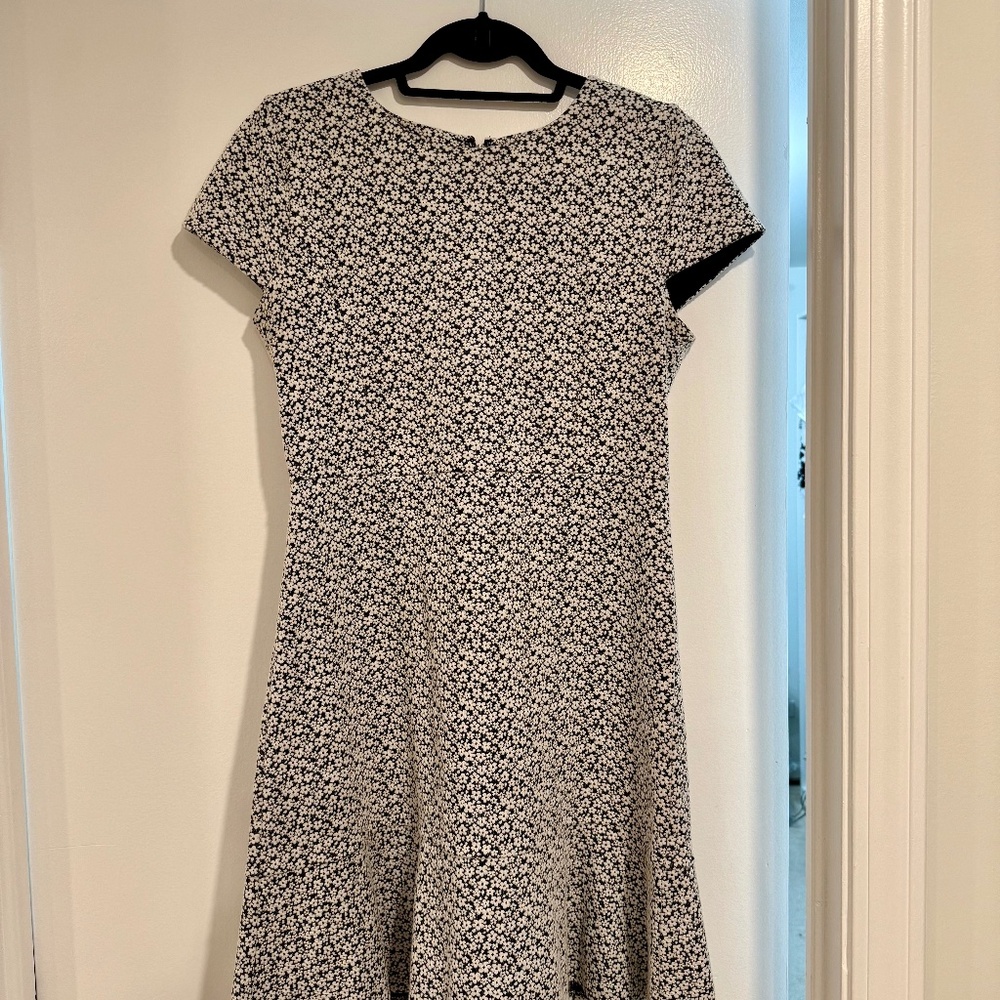 Michael kors black and white floral dress